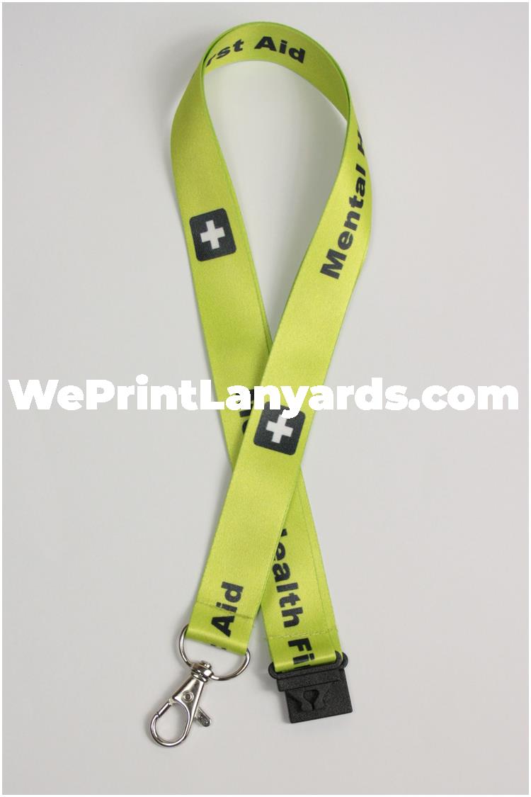 Bespoke printed lanyard for hospital staff