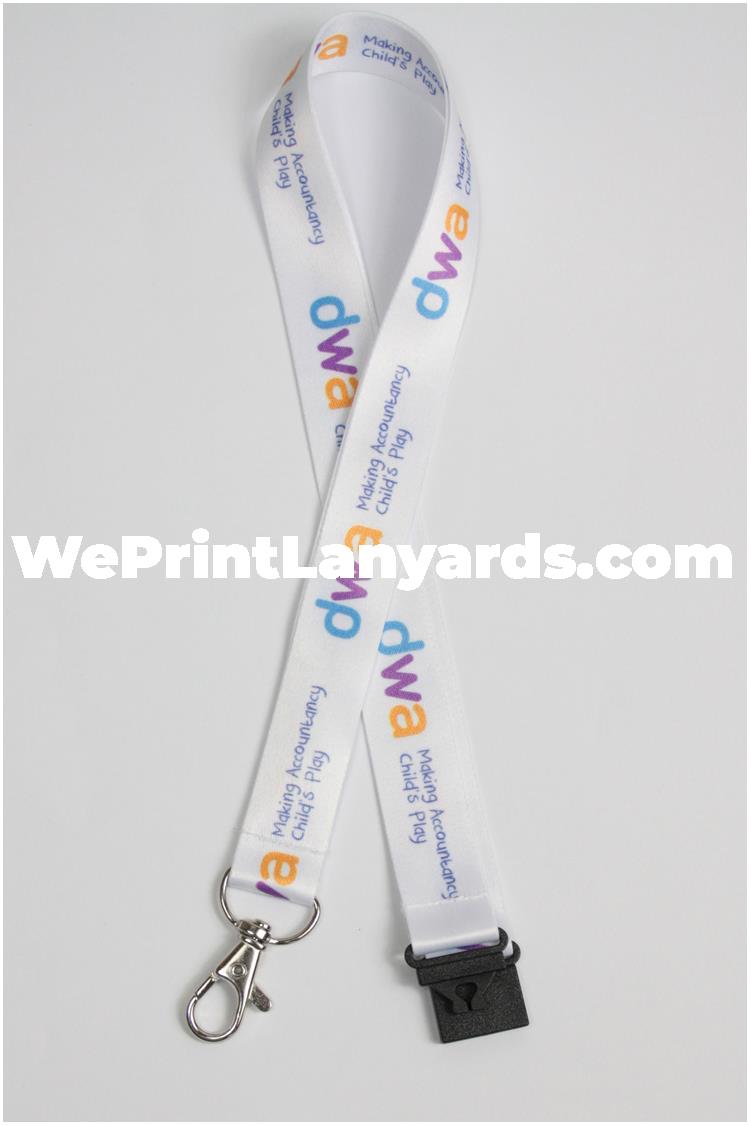 Logo printed finance banking lanyard