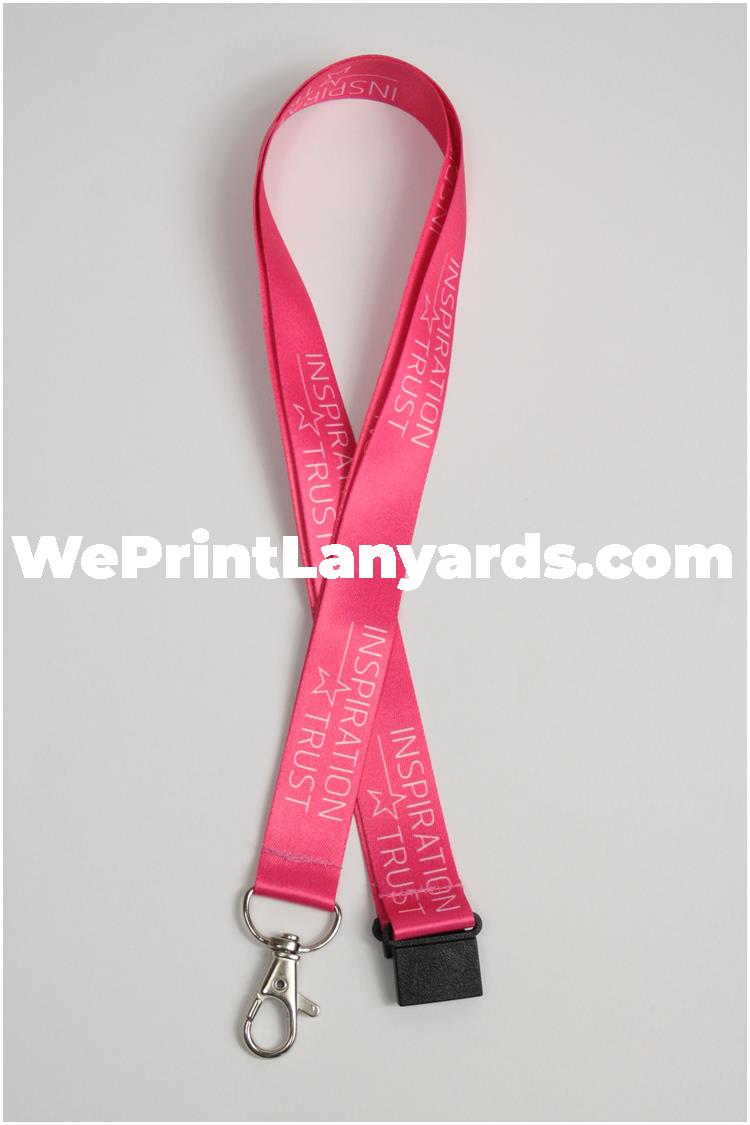 School academy trust logo printed lanyards