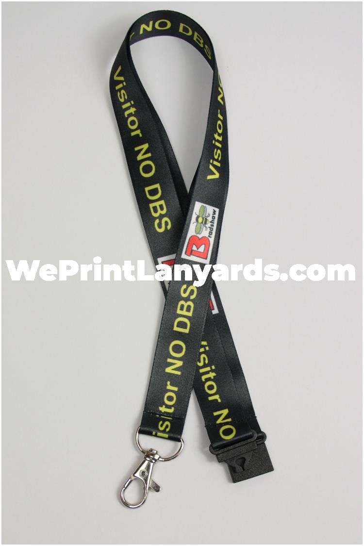 Custom school visitor DBS bespoke lanyards