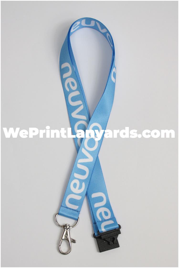 Light blue business logo lanyard