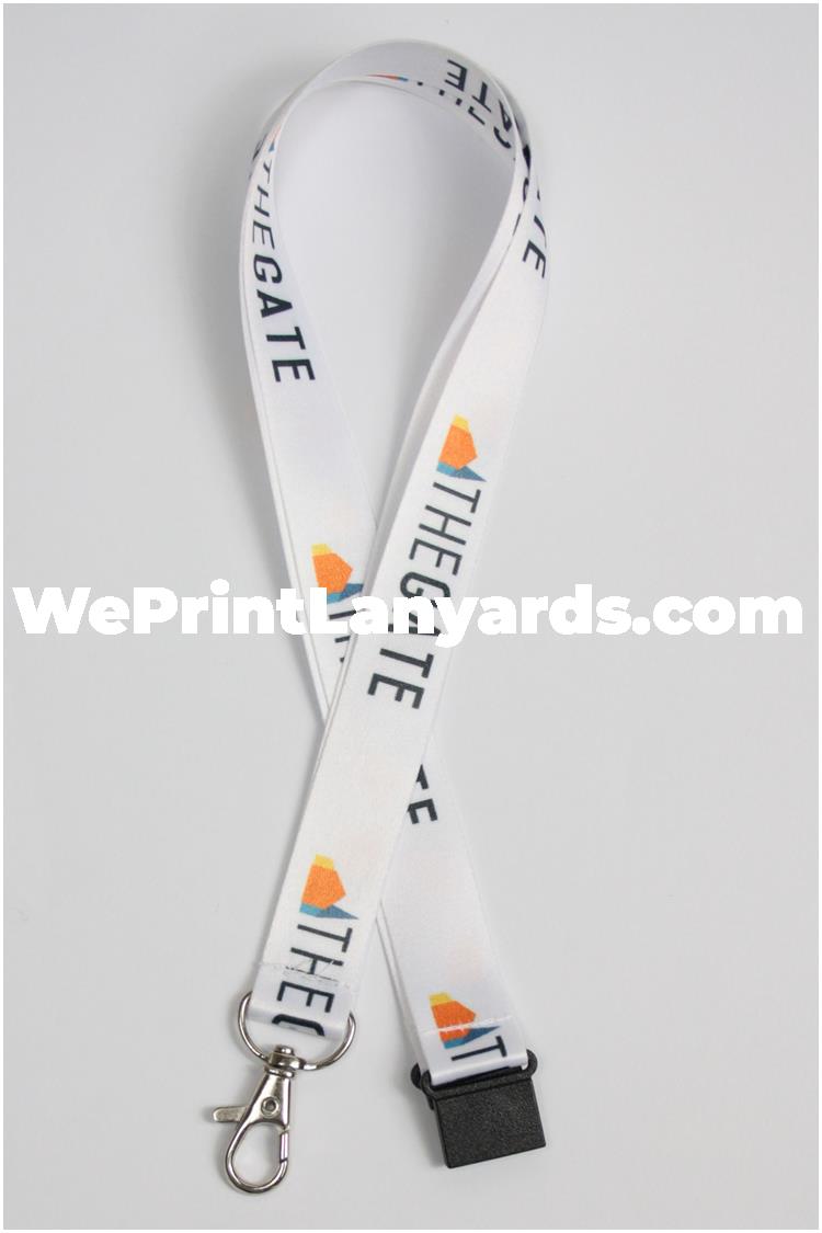full colour printed lanyard with business logo