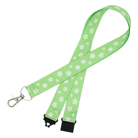 Green Daisy Lanyard