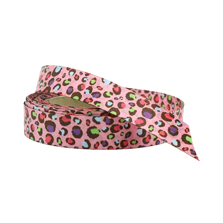 Pink Leopard Multi Coloured Ribbon