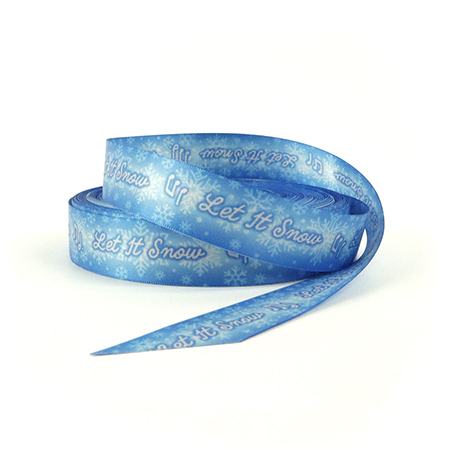 Christmas Let It Snow Ribbon