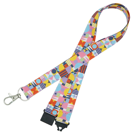 Colourful Geometric Lanyard