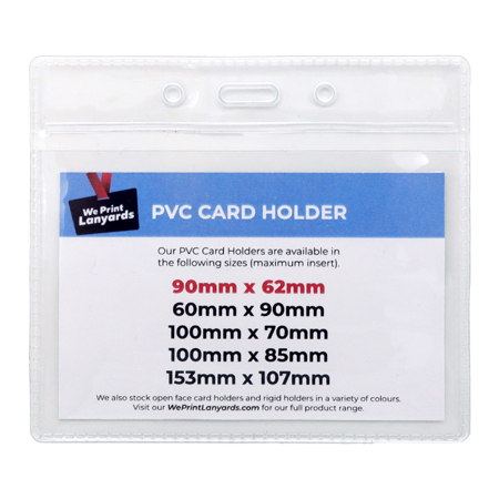 PVC Card Holder 60x90mm Landscape
