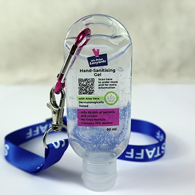 50ml hand sanitizer with carabiner